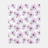 Romantic Floral Pattern Fleece Deken (Voorkant)