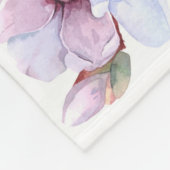 Romantic Floral Pattern Fleece Deken (Hoek)