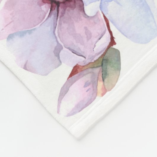 Romantic Floral Pattern Fleece Deken (Hoek)