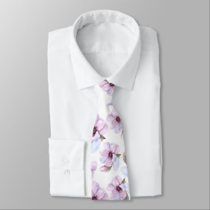 Romantic Floral Pattern Stropdas