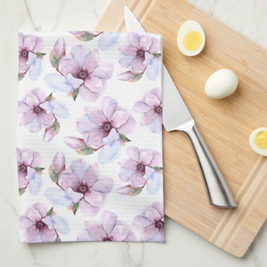 Romantic Floral Pattern Theedoek (Quarter Fold)