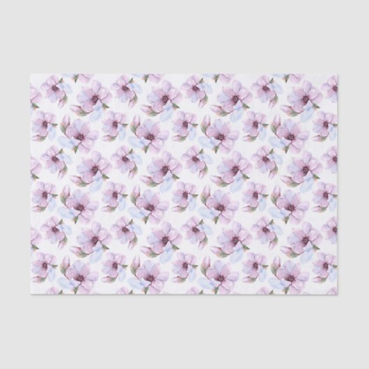 Romantic Floral Pattern Tissuepapier (Voorkant)