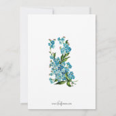 Romantic  Floral Valentijn Feestdagenkaart (Achterkant)