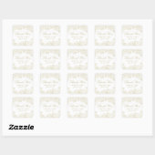 Romantic Floral Wedding Dank je wel voor Stickers (Vel)