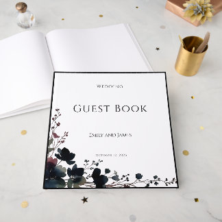 Romantic Floral Wedding Soft Elegant Gastenboek