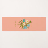Romantic Flower – Botanical Fantasy Bouquet Pillow Yogamat (Achterkant (horizontaal))