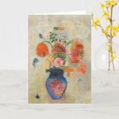 Romantic Flower Vase - Odilon Redon Kaart (Gele Bloem)