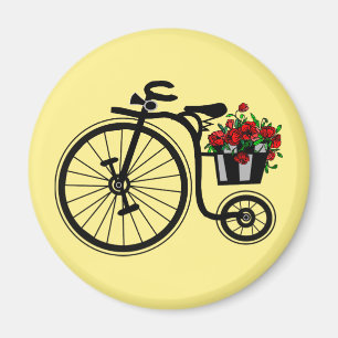 Romantic Flowers Bike Magneet
