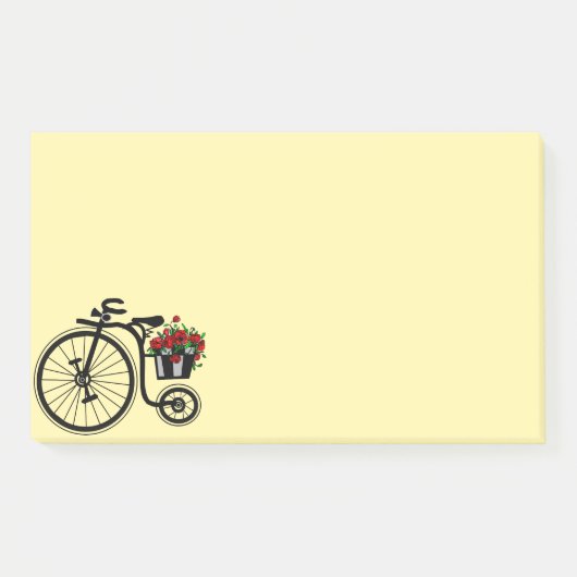 Romantic  Flowers Bike - Post-it® Notes (Voorkant)