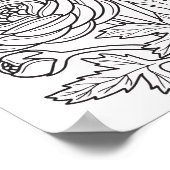 Romantic Flowers - Geavanceerde pagina voor kleure Poster (Hoek)