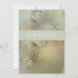 Romantic Flowers - Uitnodiging Kaart