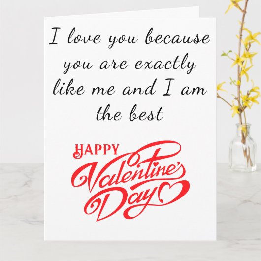 Romantic Funny Message Beauful Glossy Valentijn Kaart (Gele Bloem)
