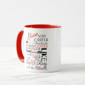 Romantic Funny TV Couples Mug Mok (Voorkant links)