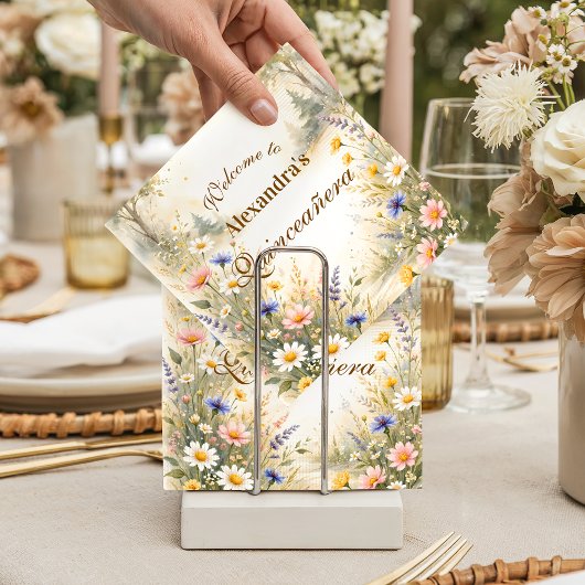 Romantic Garden Bloom Quinceañera Servet