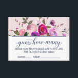 Romantic Garden Devine Combien De Baisers Cartes D<br><div class="desc">Ce jardin romantique devine combien de cartes de jeu de baisers sont une activité amusante pour une douche nuptiale élégante. Remplissez un bocal avec Hersey's Kisses et demandez à vos invités de deviner combien de bonbons sont dans le bocal. La réponse la plus proche gagne un prix ! L'aménagement comprend...</div>