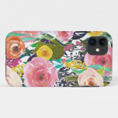 Romantic Garden Waterverf Flowers Case-Mate iPhone Case (Achterkant (horizontaal))