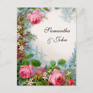 Romantic Garden Wedding Save the Date Aankondigingskaart