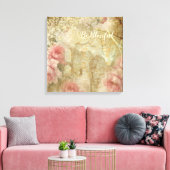 Romantic Garden - Wrapped Canvas (Insitu (Woonkamer))