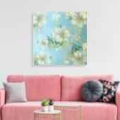 Romantic Garden - Wrapped Canvas (Insitu (Woonkamer))