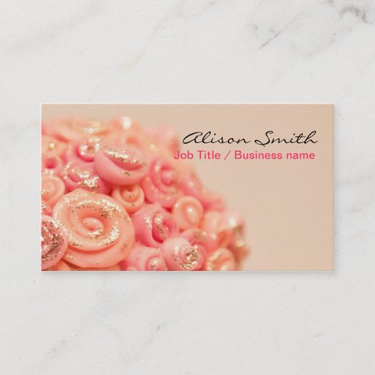 Romantic generic Business card Visitekaartje (Voorkant)