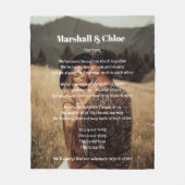 romantic gifting Photo Song lyrics Fleece Blanket (Voorkant)