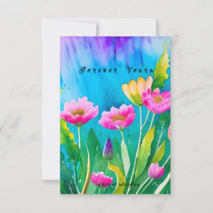 Romantic GiftOfLove-kaart, ShareTheLove Bedankkaart