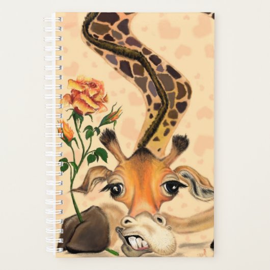 Romantic Giraffe Planner Gentleman - Funny (Voorkant)