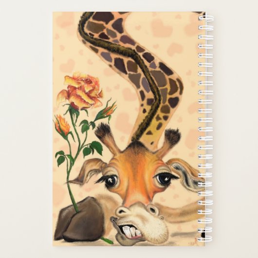 Romantic Giraffe Planner Gentleman - Funny (Achterkant)