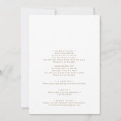 Romantic Gold Calligraphy Afstuderen Celebration Kaart (Achterkant)