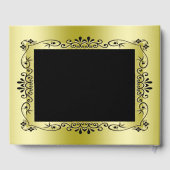 Romantic Gold Decorative Framed 50th Wedding Gastenboek (Achterkant)