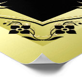 Romantic Gold Decorative Framed 50th Wedding Poster (Hoek)