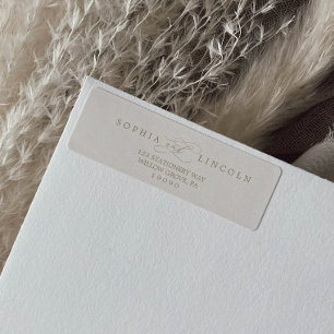 Romantic Gold- en ivoren-etiket Etiket