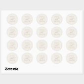 Romantic Gold en Ivory Wedding Envelope zegels (Vel)