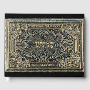 Romantic Gold Vintage Look Livre d'invité