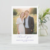 Romantic Golden Photo Bedankkaart (Staand voorkant)