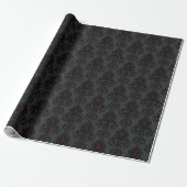Romantic Goth Valentine Cadeaupapier (Uitgerold)