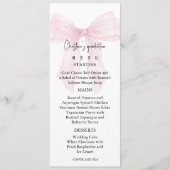 Romantic Graduation Menu For Her (Devant)