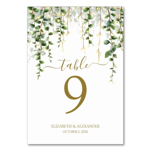 Romantic Greenery Garland Kaart (Voorkant)