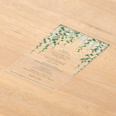 Romantic Greenery Garland Wedding Invitation (Poser)