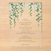 Romantic Greenery Garland Wedding Invitation (Recto)
