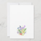 Romantic Greenery Green and Gold Lijst Kaart (Achterkant)