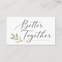 Romantic Handwritten Love Quote Design Informatiekaartje