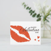 Romantic Happy Valentine Day Briefkaart (Staand voorkant)