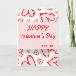 Romantic Heart Love Card – Valentine’s Day Holiday Feestdagen Kaart