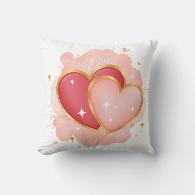 Romantic Heart Pillow design Kussen (Voorkant)