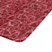 Romantic Hearts Ruby Red Snijplank (Hoek)