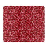 Romantic Hearts Ruby Red Snijplank (Voorkant)