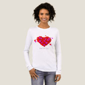 Romantic Hearts Valentine’s Tri-Blend Tee Shirt (Voorkant)