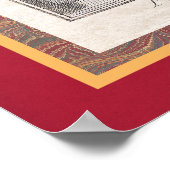 Romantic  Ice Skating Antiek Engraving Poster (Hoek)