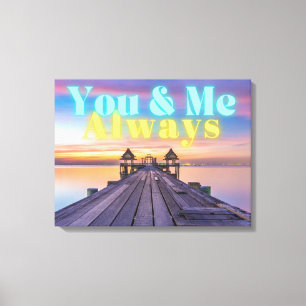 Romantic Island Dock Altijd Canvas Afdruk